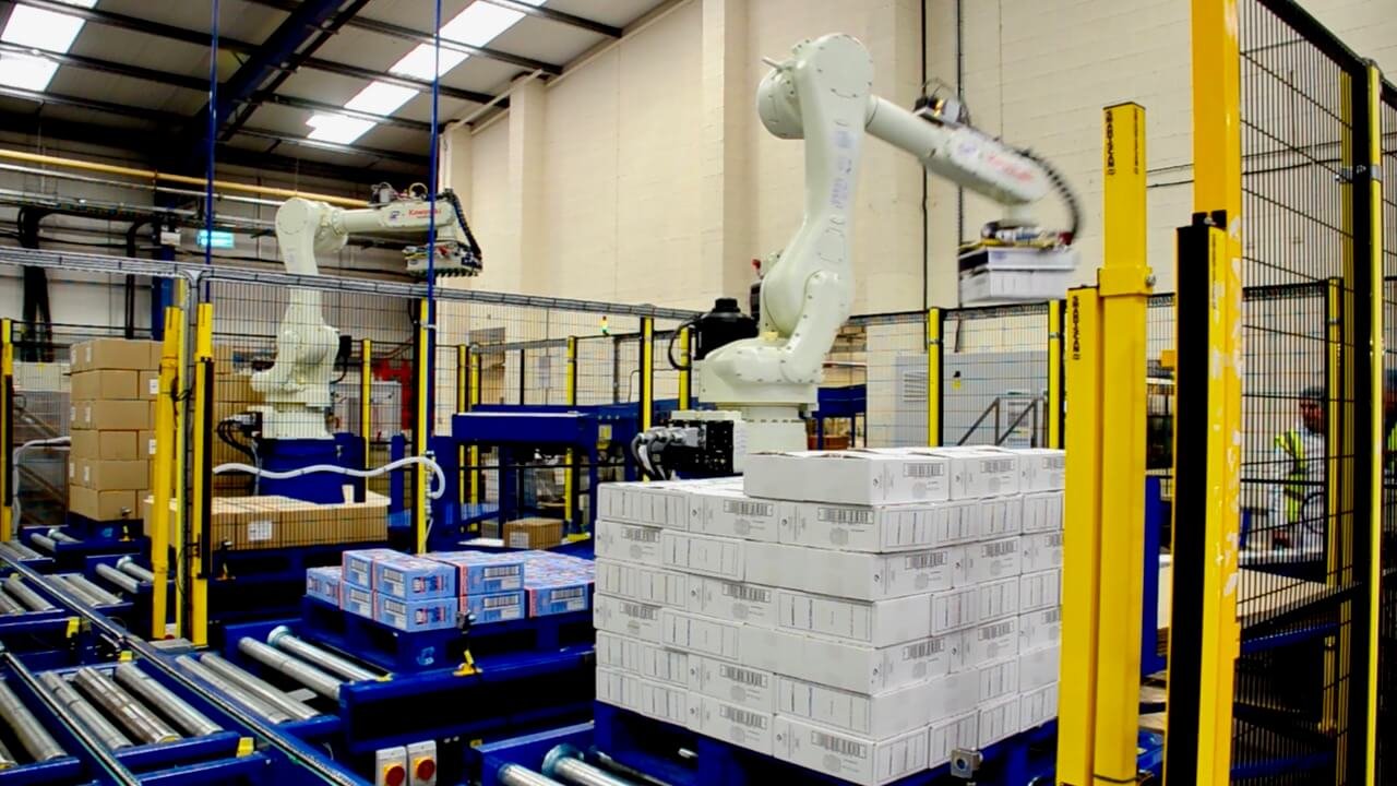 robot palletising SIMULATING