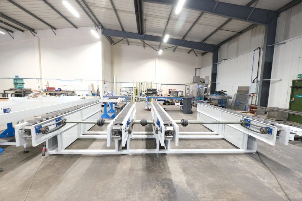 L-A-C Conveyors Design and Build Bespoke Indexed Chain Conveyor