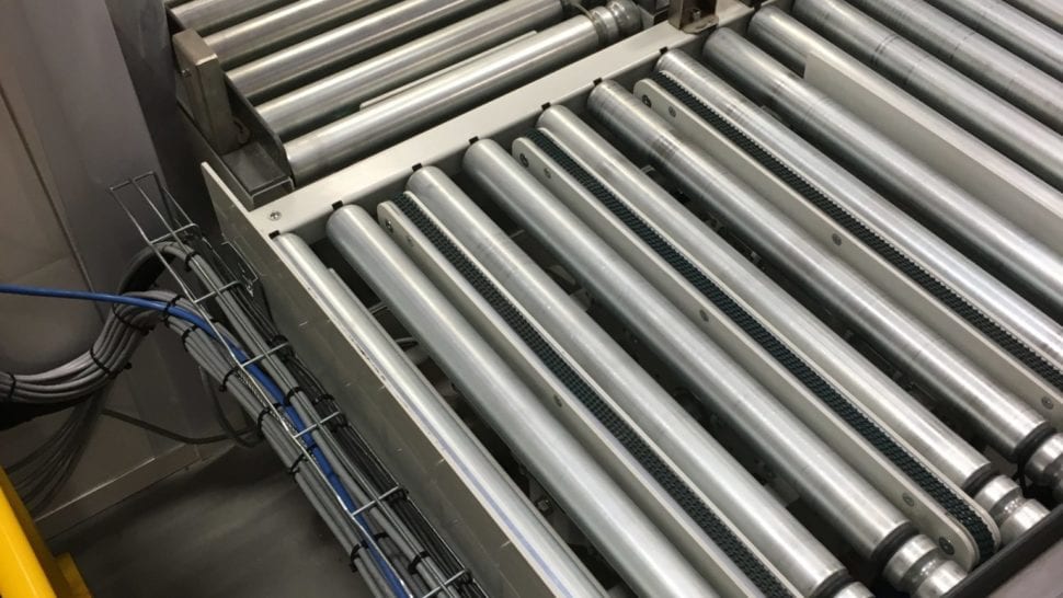 Powered roller conveyor system from LAC Logistics Automation