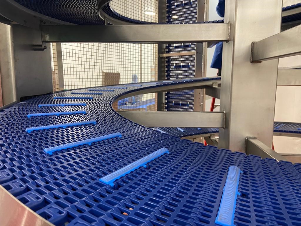 Conveyor systems used in the food industry.